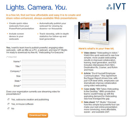 ivt landing page