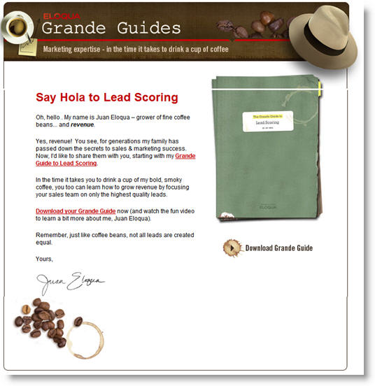 Eloqua’s “Juan Eloqua” Campaign: Email Creative at Its Best